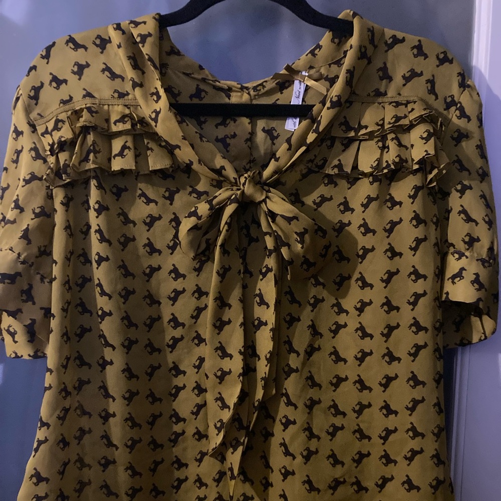 Women’s horse print blouse
